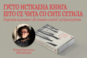 ОЛГИЦА КРСТЕВСКА МИЛИВОЈЕВИЌ ЗА РОМАНОТ „ЌЕ ПОМИНЕ И МОЌТА“